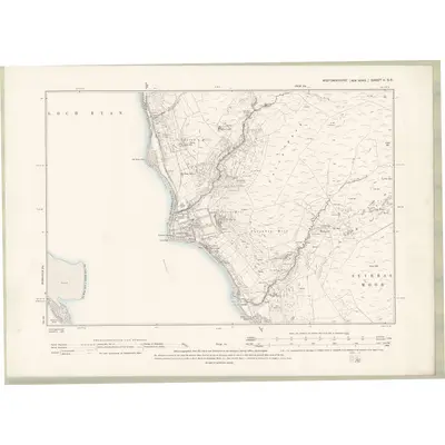 1893 Map of Wigtownshire Sheet V.SE, 1896 Print