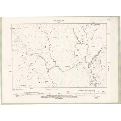 1893 Map of Wigtownshire Sheet VI.NW, 1896 Print