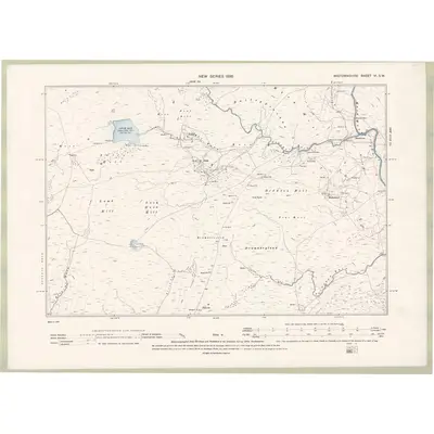 1893 Map of Wigtownshire Sheet VI.SW, 1896 Print