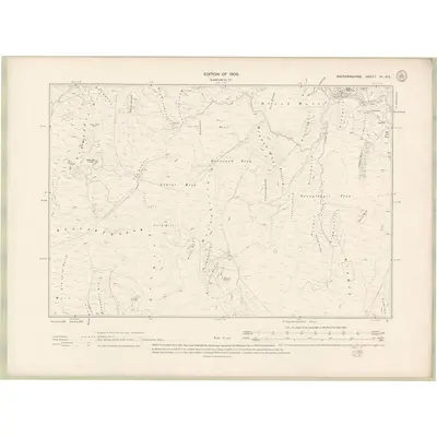 1907 Map of Wigtownshire Sheet VII.NE, 1909 Print