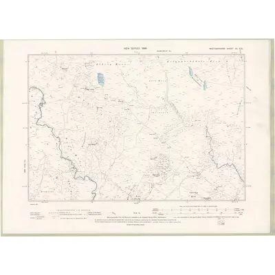 1893 Map of Wigtownshire Sheet VII.SE, 1896 Print