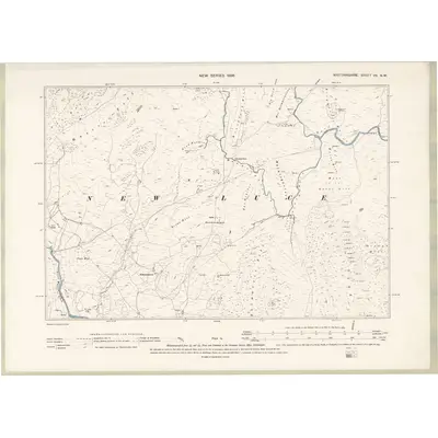 1893 Map of Wigtownshire Sheet VII.SW, 1896 Print