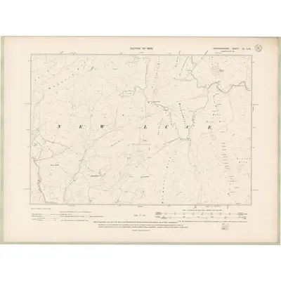 1907 Map of Wigtownshire Sheet VII.SW, 1909 Print