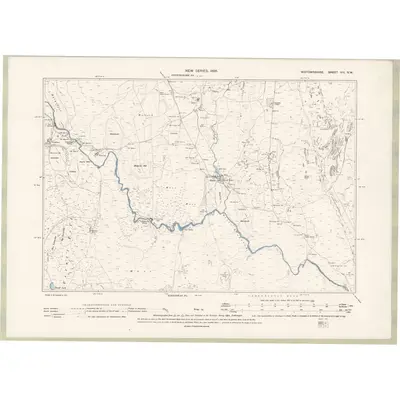 1893 Map of Wigtownshire Sheet VIII.NW, 1896 Print