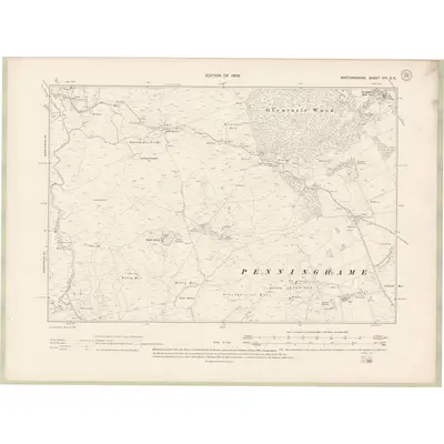 1907 Map of Wigtownshire Sheet VIII.SE, 1909 Print
