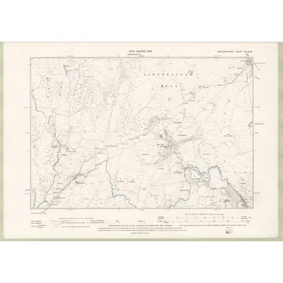 1893 Map of Wigtownshire Sheet VIII.SW, 1896 Print