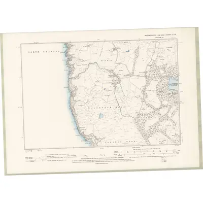 1893 Map of Wigtownshire Sheet X.SE, 1896 Print