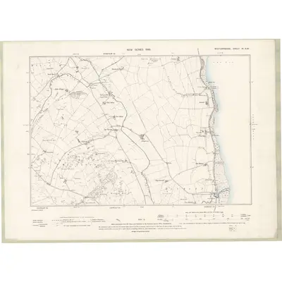 1893 Map of Wigtownshire Sheet XI.NW, 1896 Print