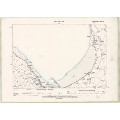 1893 Map of Wigtownshire Sheet XI.SE, 1896 Print