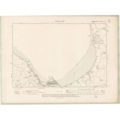 1907 Map of Wigtownshire Sheet XI.SE, 1909 Print