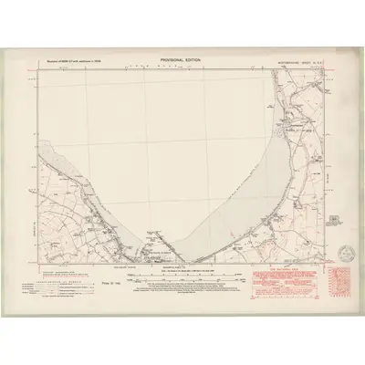 1938 Map of Wigtownshire Sheet XI.SE, 1950 Print
