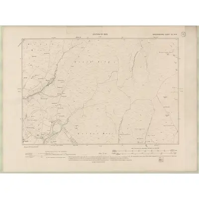 1907 Map of Wigtownshire Sheet XII.NW, 1909 Print