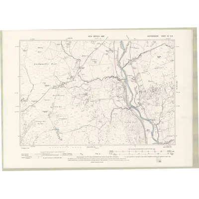 1893 Map of Wigtownshire Sheet XII.SE, 1896 Print