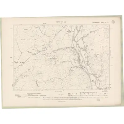 1907 Map of Wigtownshire Sheet XII.SE, 1909 Print