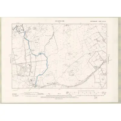 1894 Map of Wigtownshire Sheet XIV.NE, 1896 Print