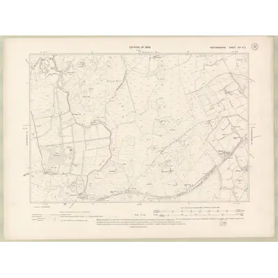 1907 Map of Wigtownshire Sheet XIV.NE, 1909 Print