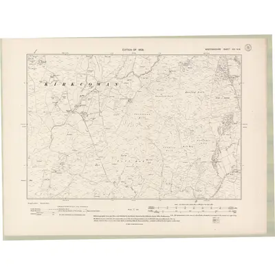 1907 Map of Wigtownshire Sheet XIV.NW, 1909 Print