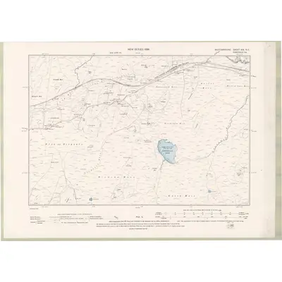1894 Map of Wigtownshire Sheet XIX.NE, 1896 Print