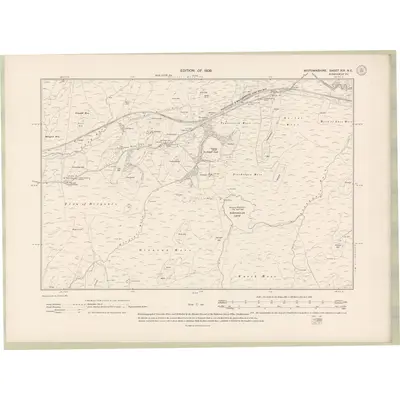 1907 Map of Wigtownshire Sheet XIX.NE, 1909 Print