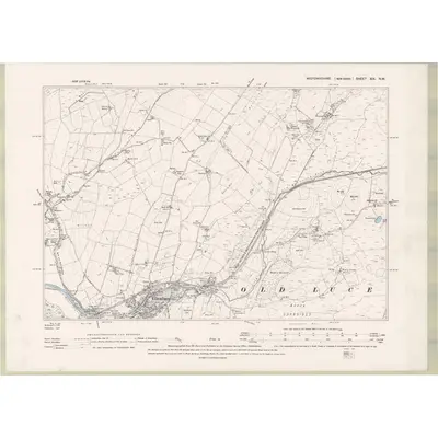 1894 Map of Wigtownshire Sheet XIX.NW, 1896 Print