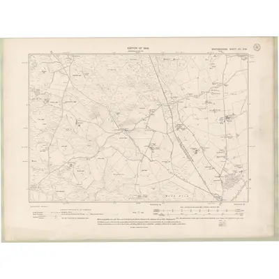 1907 Map of Wigtownshire Sheet XV.SW, 1909 Print