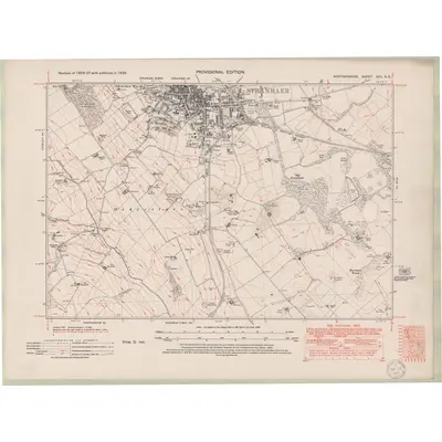 1938 Map of Wigtownshire Sheet XVII.NE, 1950 Print