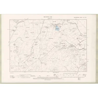 1893 Map of Wigtownshire Sheet XVII.NW, 1896 Print