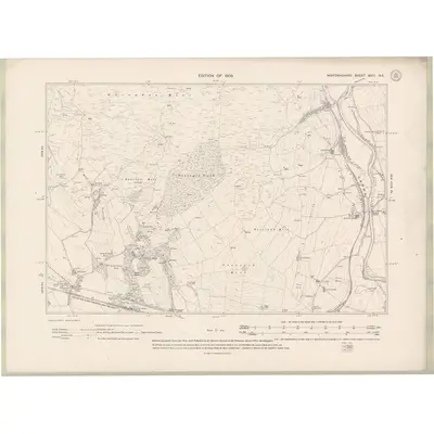 1907 Map of Wigtownshire Sheet XVIII.NE, 1909 Print