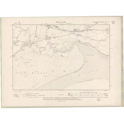 1907 Map of Wigtownshire Sheet XVIII.SE, 1909 Print
