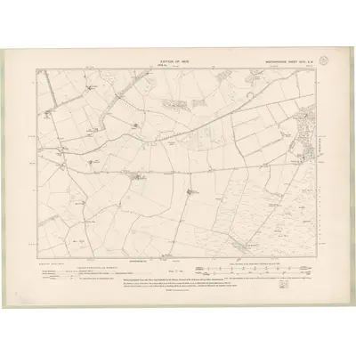 1907 Map of Wigtownshire Sheet XVIII.SW, 1909 Print