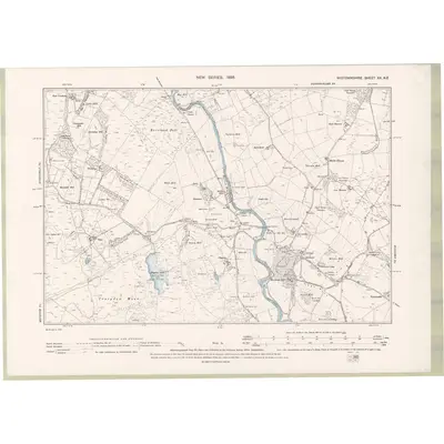 1894 Map of Wigtownshire Sheet XX.NE, 1896 Print