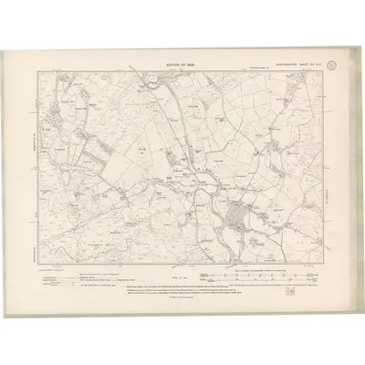 1907 Map of Wigtownshire Sheet XX.NE, 1909 Print