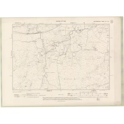 1906 Map of Wigtownshire Sheet XX.NW, 1909 Print