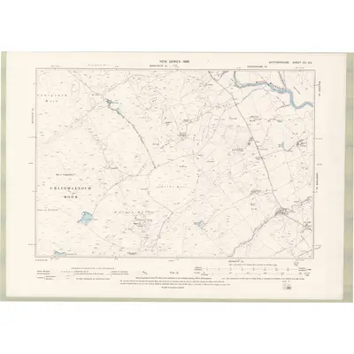 1894 Map of Wigtownshire Sheet XX.SE, 1896 Print