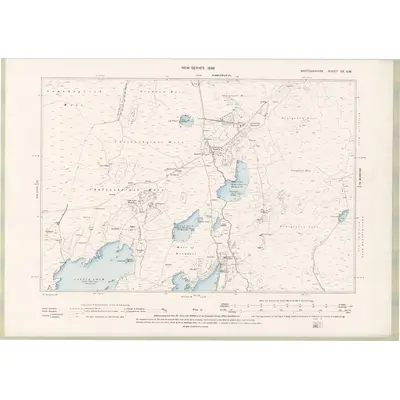 1894 Map of Wigtownshire Sheet XX.SW, 1896 Print