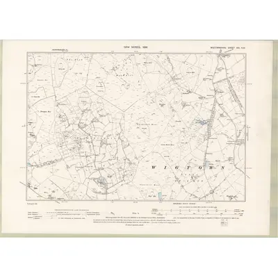 1894 Map of Wigtownshire Sheet XXI.NW, 1896 Print
