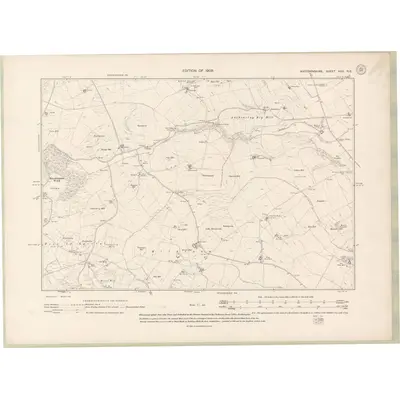 1906 Map of Wigtownshire Sheet XXII.NE, 1909 Print