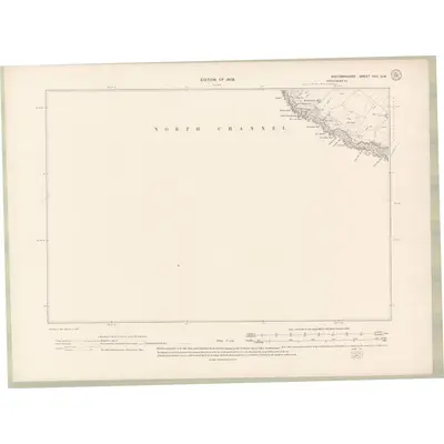 1907 Map of Wigtownshire Sheet XXII.SW, 1909 Print