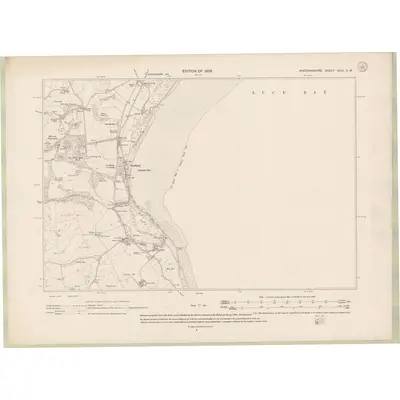 1906 Map of Wigtownshire Sheet XXIII.SW, 1909 Print