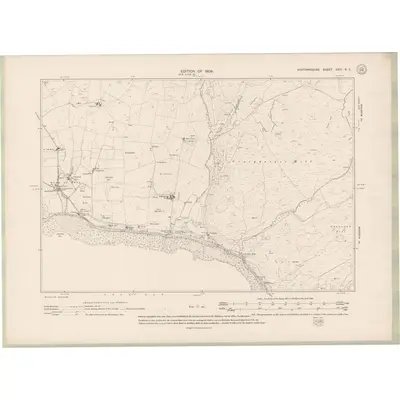 1906 Map of Wigtownshire Sheet XXIV.NE, 1909 Print