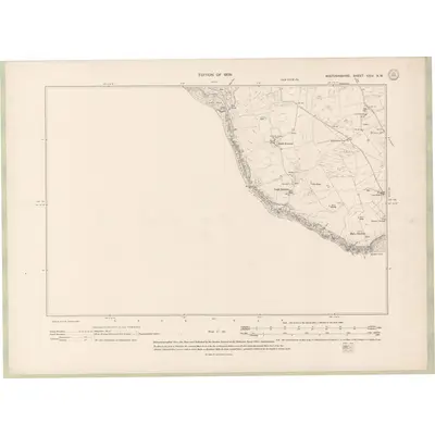 1906 Map of Wigtownshire Sheet XXIV.NW, 1909 Print