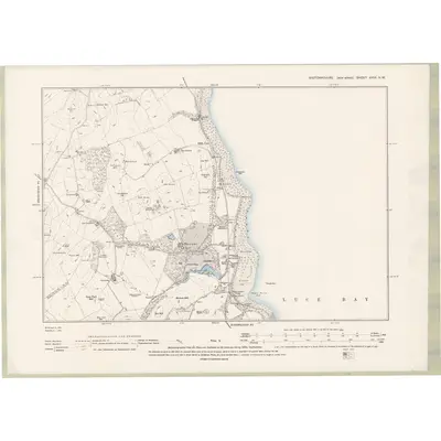 1893 Map of Wigtownshire Sheet XXIX.NW, 1896 Print