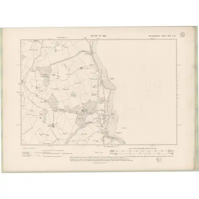1906 Map of Wigtownshire Sheet XXIX.NW, 1909 Print