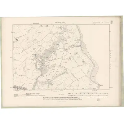 1906 Map of Wigtownshire Sheet XXIX.SW, 1909 Print