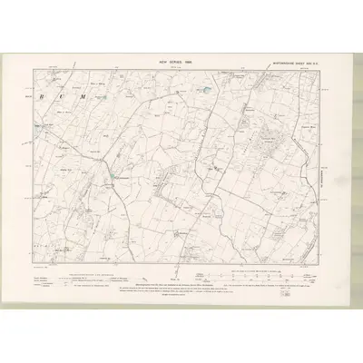 1894 Map of Wigtownshire Sheet XXV.SE, 1896 Print