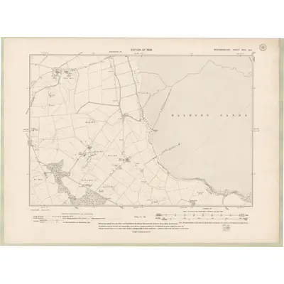 1907 Map of Wigtownshire Sheet XXVI.NE, 1909 Print