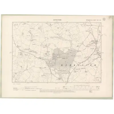 1907 Map of Wigtownshire Sheet XXVI.NW, 1909 Print