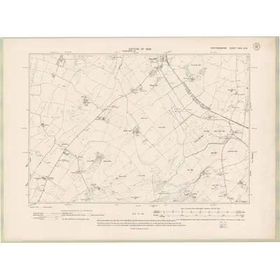1907 Map of Wigtownshire Sheet XXVI.SW, 1909 Print