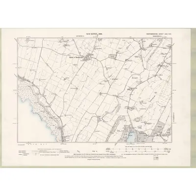1894 Map of Wigtownshire Sheet XXX.NE, 1896 Print