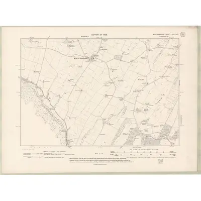 1906 Map of Wigtownshire Sheet XXX.NE, 1909 Print